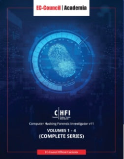 Computer Hacking Forensics Investigator (CHFI) Version 11 eBook w/ iLabs  (Volumes 1 through 4) + ECC Exam Voucher (Onsite)