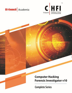 Computer Hacking Forensics Investigator (CHFI) Version 10 eBook w/ iLabs  (Volumes 1 through 4) + ECC Exam Voucher (Onsite)